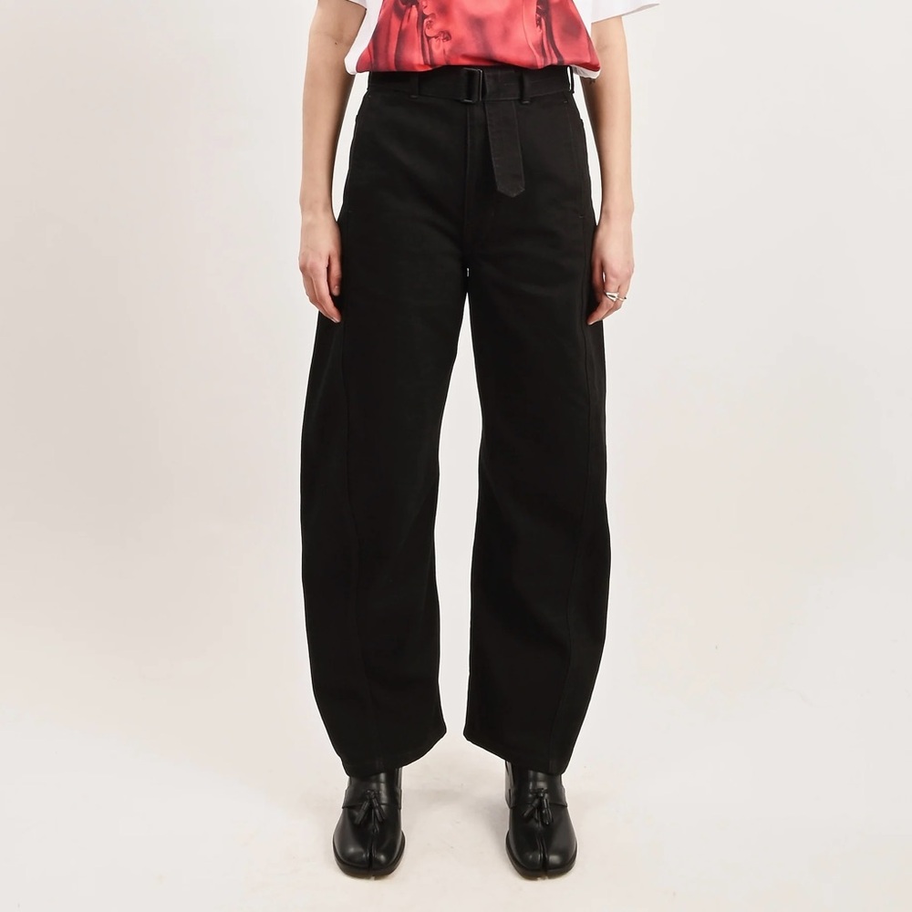 [SOLD] Lemaire Twisted Belted Jeans (Black / XS)
